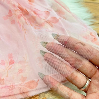 Conj. Blusa Coelhinha Bailarina e Short Saia em Tule - Rosa